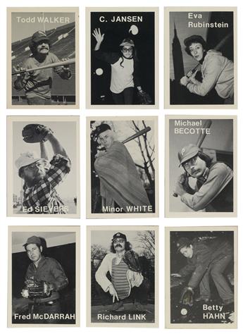 MIKE MANDEL (1950- ) Complete set of 134 Baseball Photographer Trading Cards.